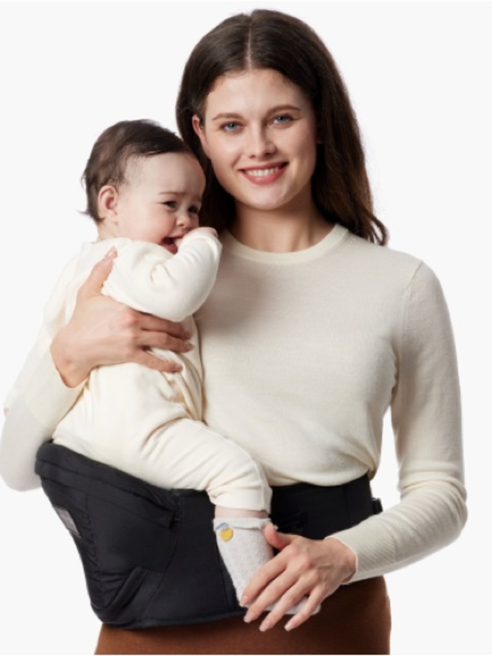 Momcozy baby hip seat carrier black